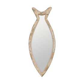 Miroir mural DKD Home Decor 58 x 2,5 x 86 cm Verre Blanc Indien Bois MDF Décapé | Tienda24 - Global Online Shop Tienda24.eu