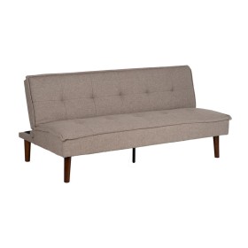 3-Seater Sofa DKD Home Decor 8424001799442 Grey Multicolour Natural Wood Rubber wood Scandi 230 x 144 x 84 cm | Tienda24 - Global Online Shop Tienda24.eu