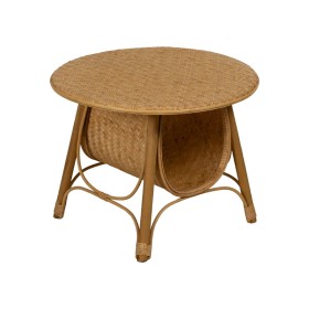 Table d'appoint DKD Home Decor Naturel Métal Crème Rotin (35 x 35 x 49 cm) | Tienda24 - Global Online Shop Tienda24.eu