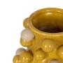 Vase Yellow White Ceramic 21 x 21 x 26 cm | Tienda24 - Global Online Shop Tienda24.eu