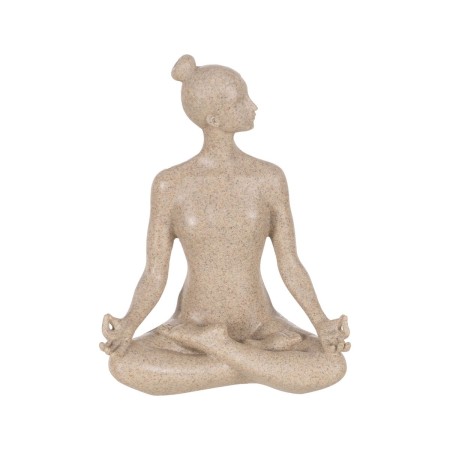 Decorative Figure Beige Yoga 17,5 x 10,5 x 22,5 cm | Tienda24 - Global Online Shop Tienda24.eu