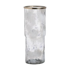 Vase DKD Home Decor Gold Metall Creme Tropical Pflanzenblatt (21 x 21 x 81 cm) | Tienda24 - Global Online Shop Tienda24.eu