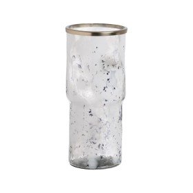 Vase Rayures Gris Doré verre 14,5 x 22 x 14,5 cm (6 Unités) | Tienda24 - Global Online Shop Tienda24.eu