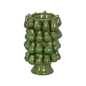 Vase Home ESPRIT Green Stoneware Tropical Leaf of a plant 33 x 10 x 70 cm | Tienda24 - Global Online Shop Tienda24.eu