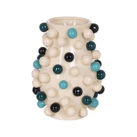 Vase Home ESPRIT Creme Terrakotta Kristall Moderne 15 x 15 x 21 cm | Tienda24 - Global Online Shop Tienda24.eu