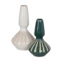 Vase Blanc Beige Céramique 21,8 x 21,8 x 40 cm | Tienda24 - Global Online Shop Tienda24.eu