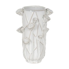 Vase DKD Home Decor 18 x 8 x 36 cm White Resin Modern | Tienda24 - Global Online Shop Tienda24.eu