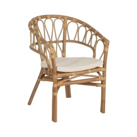 Dining Chair White Honey Rattan 58 x 59 x 78 cm by BigBuy Home, Dining Chairs - Ref: S8808330, Price: 131,78 €, Discount: %