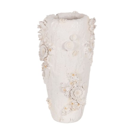 Vase Blanc Polyrésine 25 x 25 x 47,5 cm | Tienda24 - Global Online Shop Tienda24.eu