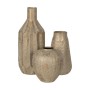 Vase Beige Doré Fer 21 x 21 x 34 cm | Tienda24 - Global Online Shop Tienda24.eu