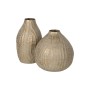 Vase Beige Doré Fer 16 x 16 x 30 cm | Tienda24 - Global Online Shop Tienda24.eu