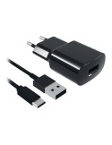 Wand-Ladegerät + USB-Kabel C Contact 8427542980744 2A Schwarz | Tienda24 Tienda24.eu