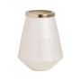 Vase Blanc Doré Aluminium Verre 23 x 23 x 29 cm | Tienda24 - Global Online Shop Tienda24.eu