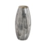 Vase Blanc Noir Aluminium Verre 21 x 21 x 44,5 cm | Tienda24 - Global Online Shop Tienda24.eu