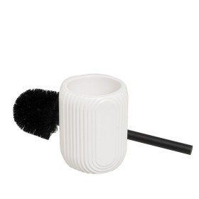 Toilet Brush Art Nouveau White Bronze Steel Plastic 9,5 x 37,5 x 9,5 cm (12 Units) | Tienda24 - Global Online Shop Tienda24.eu