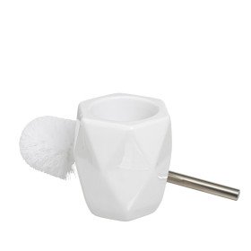 Toilet Brush Art Nouveau White Bronze Steel Plastic 9,5 x 37,5 x 9,5 cm (12 Units) | Tienda24 - Global Online Shop Tienda24.eu