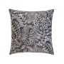 Coussin EDÉN Blanc Gris foncé Imprimé Velours 45 x 8 x 45 cm | Tienda24 - Global Online Shop Tienda24.eu