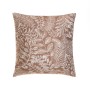 Cushion EDÉN White Beige Printed Velvet 45 x 8 x 45 cm | Tienda24 - Global Online Shop Tienda24.eu