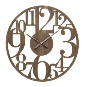 Wanduhr DKD Home Decor Weiß Braun Holz Häuser Urban 20 x 4 x 30 cm | Tienda24 - Global Online Shop Tienda24.eu