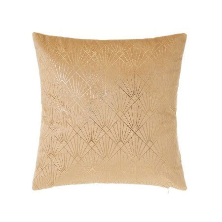 Almofada SUNRAY Bege Dourado Impresso Veludo 45 x 8 x 45 cm | Tienda24 - Global Online Shop Tienda24.eu