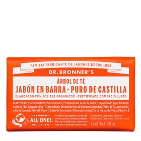 Savon Dr Bronner's 140 g Arbre à thé de Dr Bronner's, Pastilles de savon - Réf : M0115293, Prix : 8,29 €, Remise : %