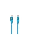 Data / Charger Cable with USB Contact LIGHTING Type C Blue (1,5 m) | Tienda24 Tienda24.eu