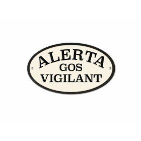 Placa Magnet & Steel Alerta Gos Vigilant 16,3 x 9,5 cm de Magnet & Steel, Sinais para jardim - Ref: M0602784, Preço: 16,24 €,...