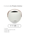 Altavoz Bluetooth con Lámpara LED KSIX Bubble Blanco 5 W Portátil | Tienda24 Tienda24.eu