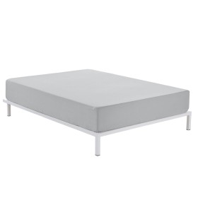 Sábana Bajera Alexandra House Living Gris Perla 90 x 190/200 cm de Alexandra House Living, Sábanas y fundas de almohada - Ref...