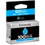 Cartouche d'encre originale Lexmark 100 XLA Bleu Cyan de Lexmark, Toners et encre pour imprimante - Réf : M0514387, Prix : 30...