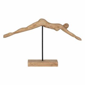 Figurine Décorative DKD Home Decor 65,4 x 9,5 x 43 cm Noir Bleu Marron Spirales (2 Unités) | Tienda24 - Global Online Shop Tienda24.eu