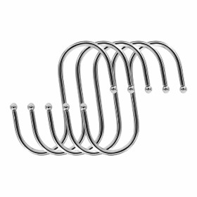 Hook for hanging up Set Silver Metal 7 cm (12 Units) | Tienda24 - Global Online Shop Tienda24.eu