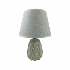 Desk lamp Beige Silver Sackcloth Ceramic 60 W 220 V 240 V 220-240 V 26 x 26 x 49,5 cm | Tienda24 - Global Online Shop Tienda24.eu