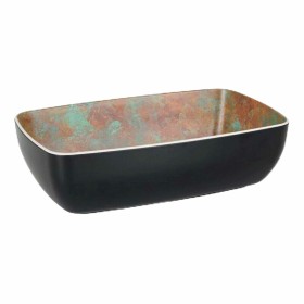 Flat Plate Inde Black With handle Glass | Tienda24 - Global Online Shop Tienda24.eu