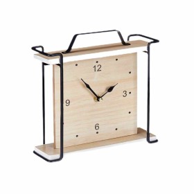 Table clock Versa Alvo Black Plastic 4,5 x 8,5 x 8,5 cm | Tienda24 - Global Online Shop Tienda24.eu