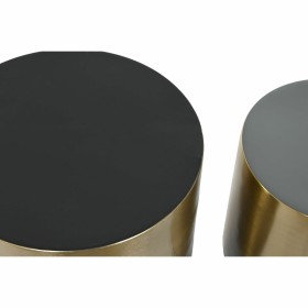 Set of 2 tables Alexandra House Living Black Iron MDF Wood 39 x 57 x 39 cm | Tienda24 - Global Online Shop Tienda24.eu