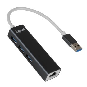 Hub USB iggual IGG319260 Noir Gris de iggual, Hubs USB - Réf : S0241384, Prix : 17,15 €, Remise : %