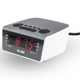 Rádio Despertador ELBE CR-932 AM/FM Branco de ELBE, Rádios-despertadores - Ref: S0458806, Preço: 18,97 €, Desconto: %