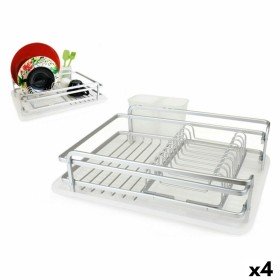 Draining Rack for Kitchen Sink Dem Bloom Plastic White 48 x 40 x 11,5 cm (7 Units) | Tienda24 - Global Online Shop Tienda24.eu