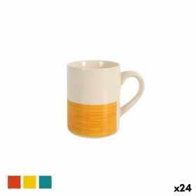 Jeu de 6 tasses avec plat DKD Home Decor Vert Rose Gris foncé Grès 150 ml 16 x 17 x 35 cm | Tienda24 - Global Online Shop Tienda24.eu