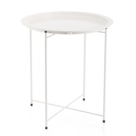 Mesa de apoio Vinthera Moa Aço 47 x 50 cm Branco Metal de Vinthera, Mesas auxiliares - Ref: S2711000, Preço: 14,46 €, Descont...