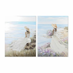 Pintura DKD Home Decor Moderno Círculos 80 x 3,7 x 100 cm (2 Unidades) | Tienda24 - Global Online Shop Tienda24.eu