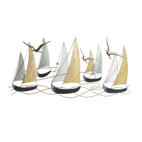 Figurine Décorative DKD Home Decor 20 x 24,5 x 18,5 cm Argenté Doré Colonial Gorille (2 Unités) | Tienda24 - Global Online Shop Tienda24.eu