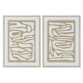 Cuadro Home ESPRIT Abstracto Moderno 62 x 4,5 x 82 cm (2 Unidades) | Tienda24 - Global Online Shop Tienda24.eu