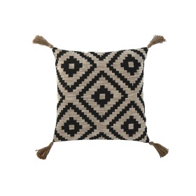 Coussin Coton Noir Beige 45 x 45 cm | Tienda24 - Global Online Shop Tienda24.eu