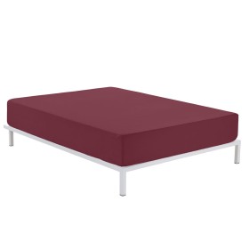 Fitted bottom sheet Alexandra House Living Maroon 105 x 200 cm by Alexandra House Living, Sheets and pillowcases - Ref: D1600...