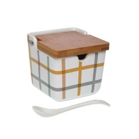 Porta latte e zucchero Home ESPRIT Giallo Arancio Gres 12 x 8,4 x 11 cm 2 Pezzi (12 Unità) | Tienda24 - Global Online Shop Tienda24.eu