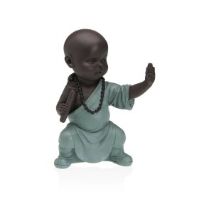 Figura Decorativa Face Prateado Madeira Metal 16,5 x 26,5 x 11 cm | Tienda24 - Global Online Shop Tienda24.eu