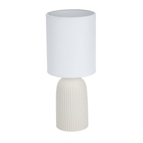 Lampada da tavolo Beige Naturale Cotone Legno Metallo 60 W 220-240 V 40 x 40 x 28,5 cm | Tienda24 - Global Online Shop Tienda24.eu