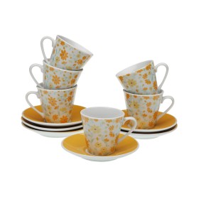 Set di 6 Tazze da Caffè Royal Leerdam Sentido Expresso Trasparente Acciaio inossidabile Cristallo 80 ml 6 Pezzi (6 Unità) | Tienda24 - Global Online Shop Tienda24.eu